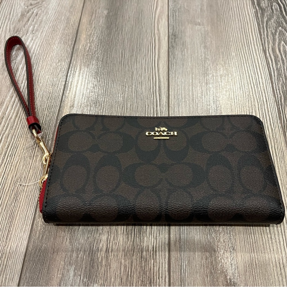 Coach Long Zip Around Wallet